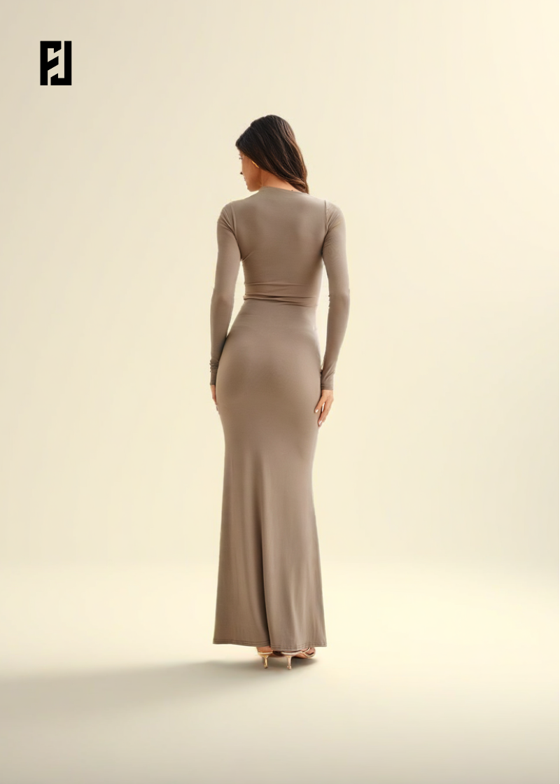 Élégante Robe Longue Ajustée